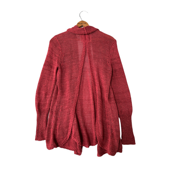 ANGEL OF THE NORTH Rust Open Front Cardigan Sweater Long Sleeve Women's Size XS - Picture 3 of 6